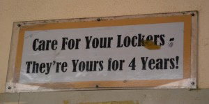 Locker Sign